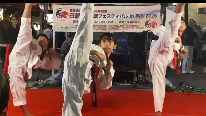 熊本市内で昨日は演武！